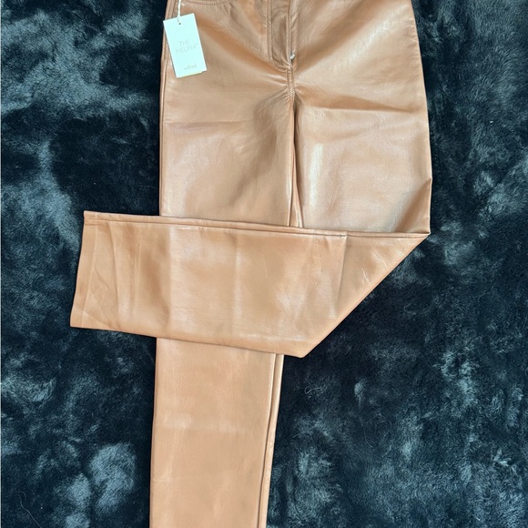 NWT aritzia brown Leather Pants - Picture 4 of 6